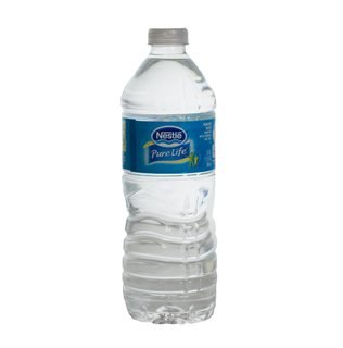 Regular plastic water bottle