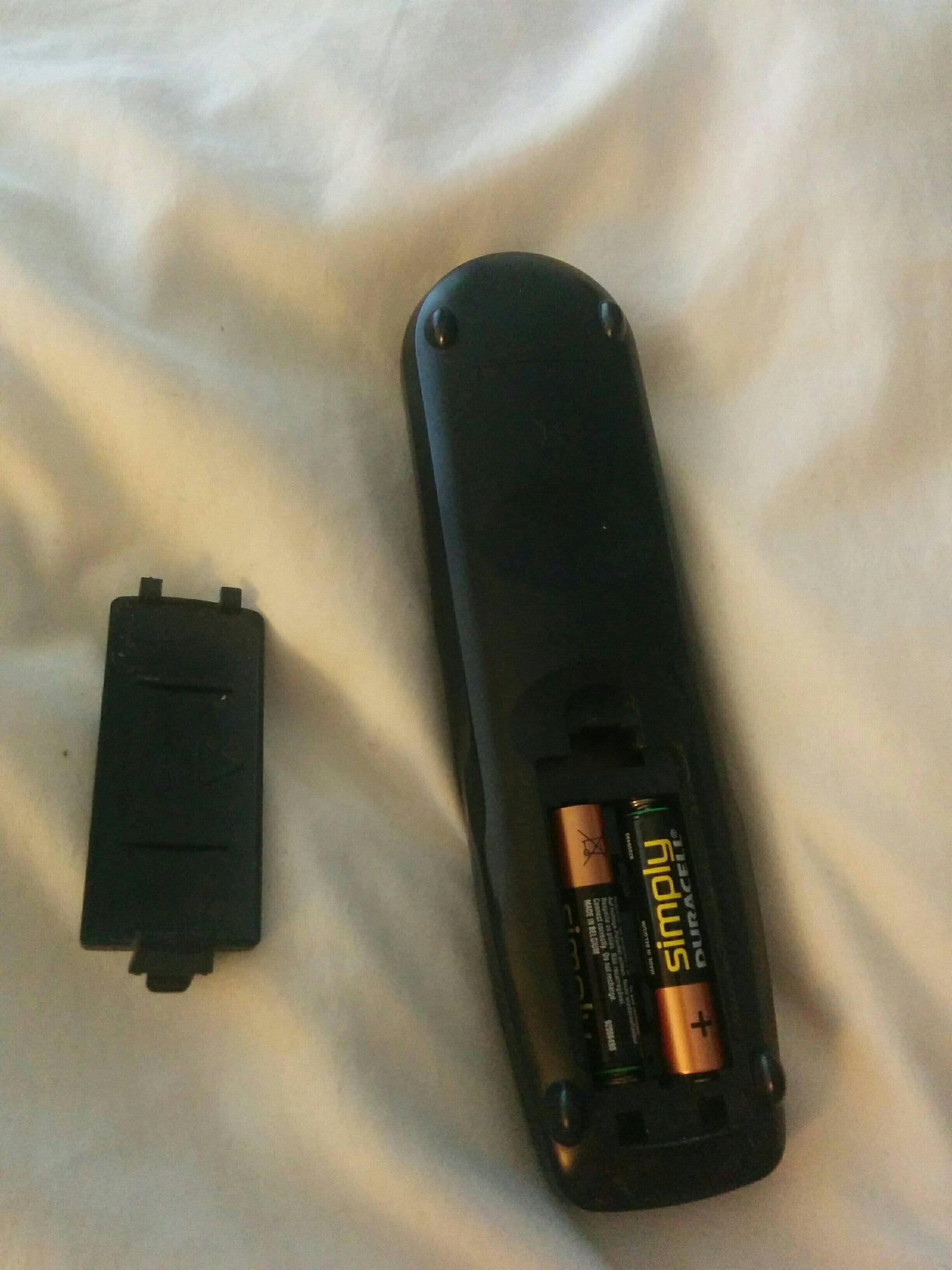 remote control and battery cover