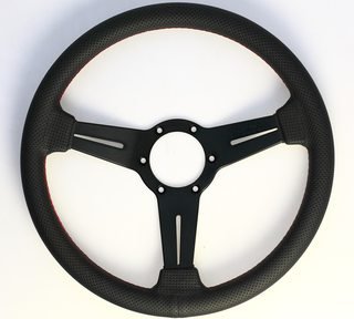 Here you can see a centred steering wheel.